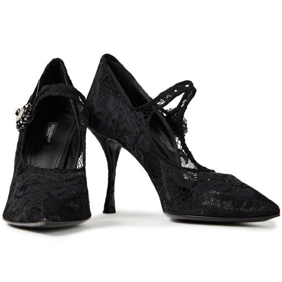 Dolce & Gabbana Lori Lace Mary Jane Pumps - Picture 2 of 5